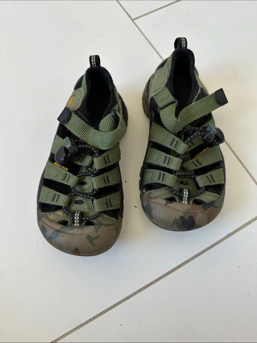 Keen Kid's Newport H2 - Dusty Olive camo green sandals toddler 10